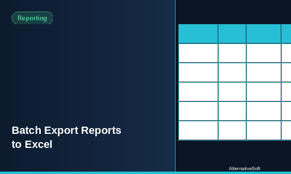 Feature Batch Export Excel