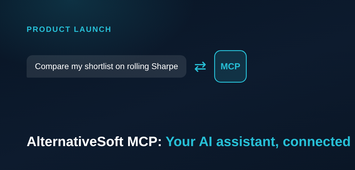AlternativeSoft MCP Launches: Fund Analytics Inside Your AI Assistant