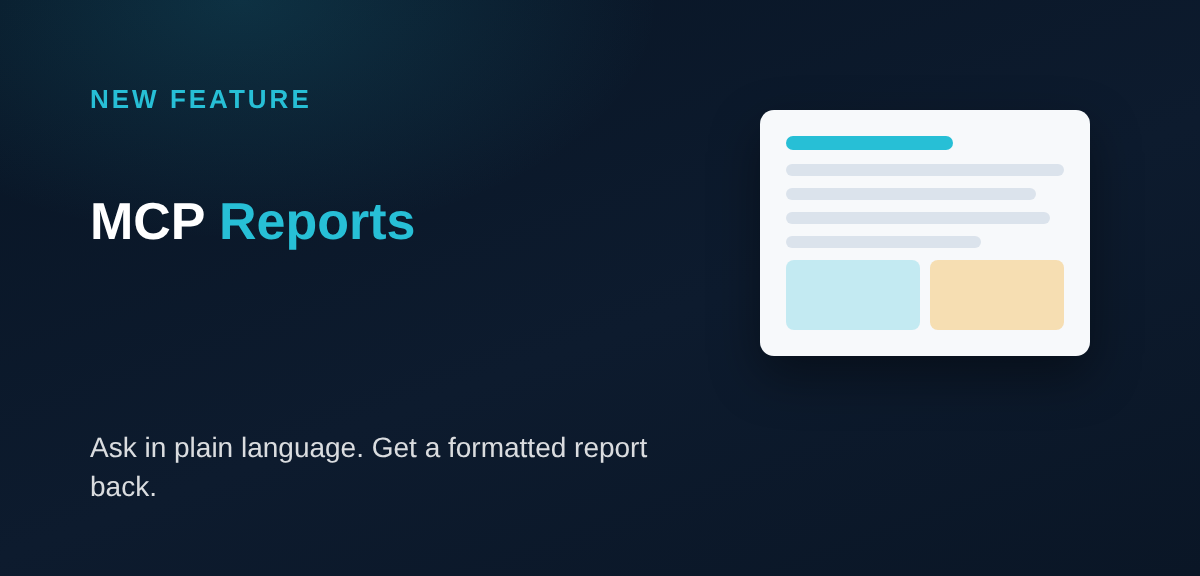 MCP Reports: Formatted Reports from a Plain-Language Request